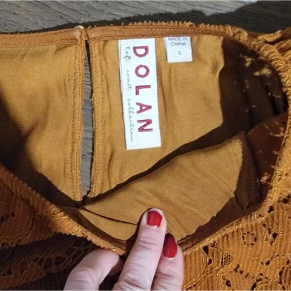 Anthro Womens Boho Floral Lace Blouse Small Dolan Norah 3/4 Western Festival - Picture 6 of 8